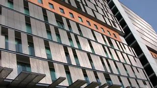 Solar protection facade with HAVER architectural wire mesh
