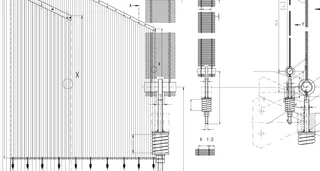 Design drawing for architectural fabric