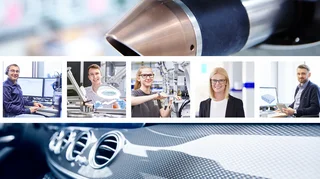 Mitarbeitende von Haver & Boecker an ihrem Arbeitsplatz