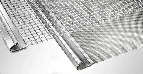 Unterschiedliche Siebböden mit Spannkanten