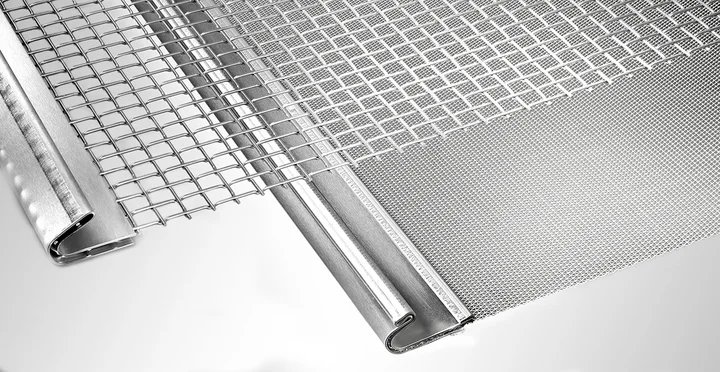 Unterschiedliche Siebböden mit Spannkanten