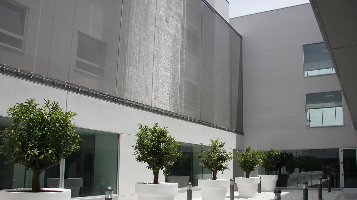 Sun protection facade with HAVER Architectural Mesh