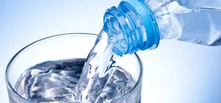 Clean water in a glass