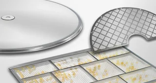 Three different types of HAVER screen frames