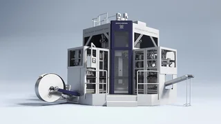 Das moderne Hochleistungssystem für die Verpackung von Baustoffe, Bauchemikalien, Mineralien in Foliensäcke mit sämtlichen Maschinenkomponenten