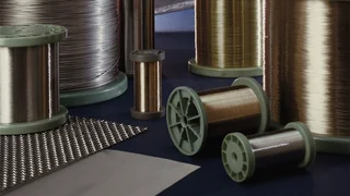 Raw materials for metal mesh fabric