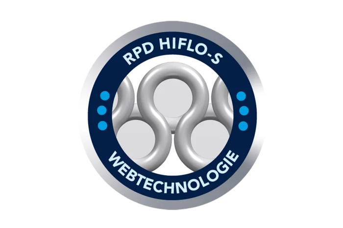 Siegel aus Zeichnung Querschnitt RPD-HIFLO Webtechnologie