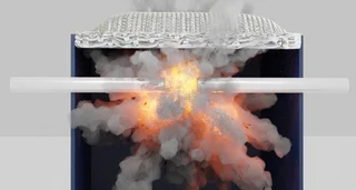 Pressed parts as explosion protection