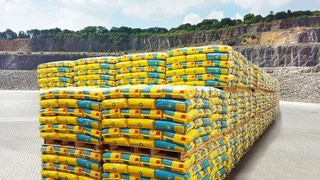 Pallets with ADAMS® bags stored outdoors