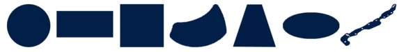 Stanzteile aus Drahtgewebe können rund, rechteckig, quadratisch, nierenförmig, trapezförmig oder oval sein. Auch Sonderformen sind möglich.
