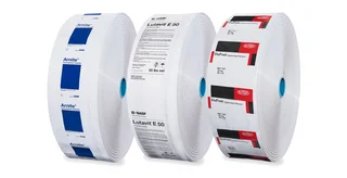 Three tubular film rolls