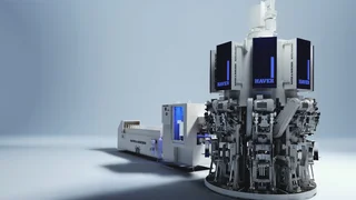 Das Hochleistungs-Verpackungssystem ROTO-PACKER® RVT für die Abfüllung in Ventilsäcken mit einem RADIMAT® und Leersackzellenband